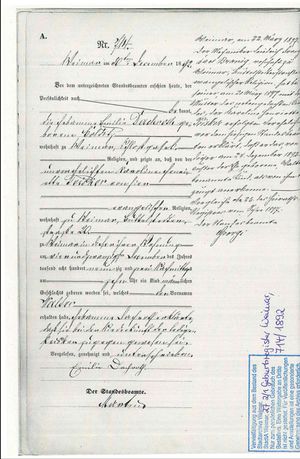 Свидетельство о рождении Браниг Вальтер Карлович .jpg