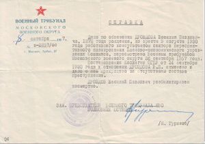 Справка о реабилитации