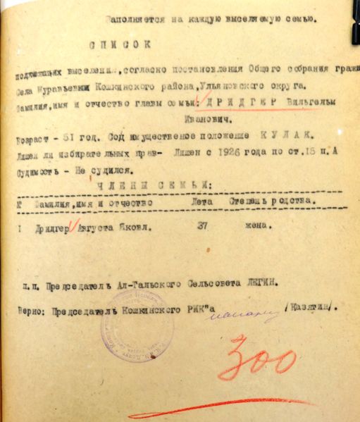 Файл:Список 1930 Дридгер Вильгельм.jpg