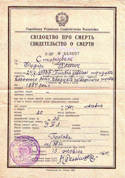 Файл:Сторубель, свидетельство о смерти.jpg